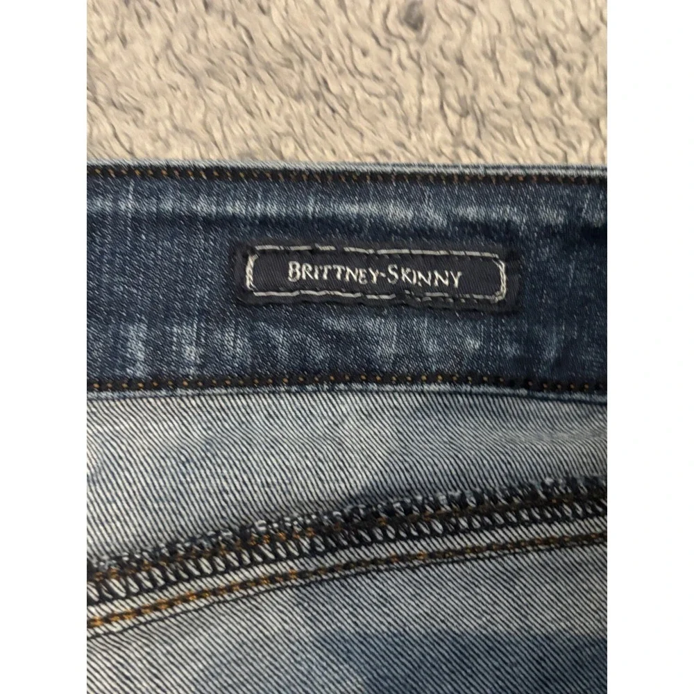 Guess Jeans Womens 26 Brittney Skinny Blue Denim Stretch Ankle Dark Wash
